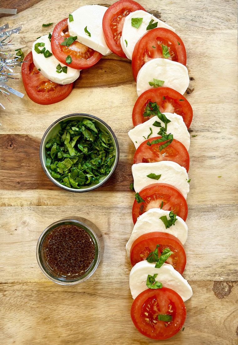 Caprese Candy Cane