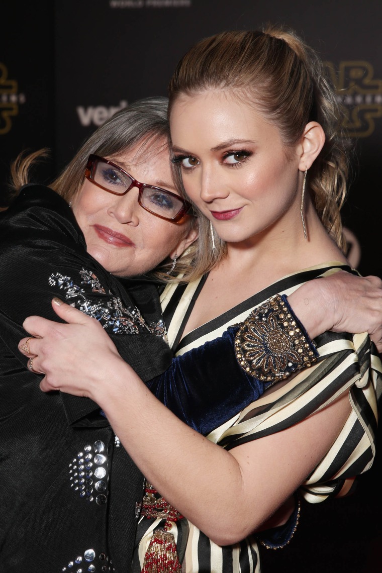 Carrie Fisher and Billie Lourd 