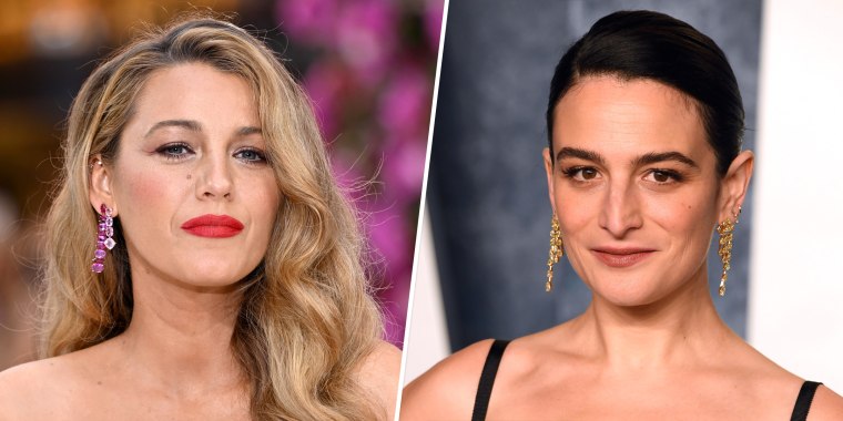 Blake Lively and Jenny Slate appear together in "It ends with us."