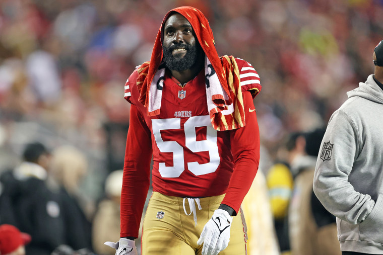 San Francisco 49ers' De'Vondre Campbell.