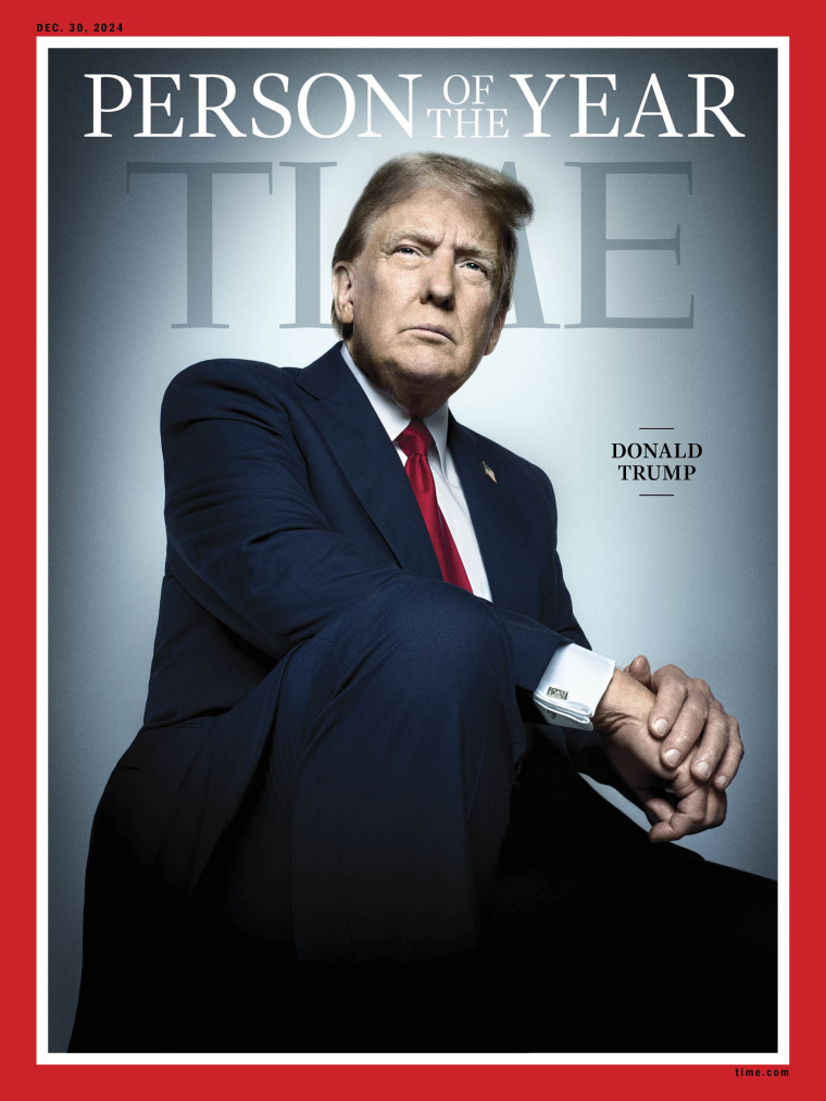 Donald Trump on the cover of Time's 2024 Person of the Year issue.