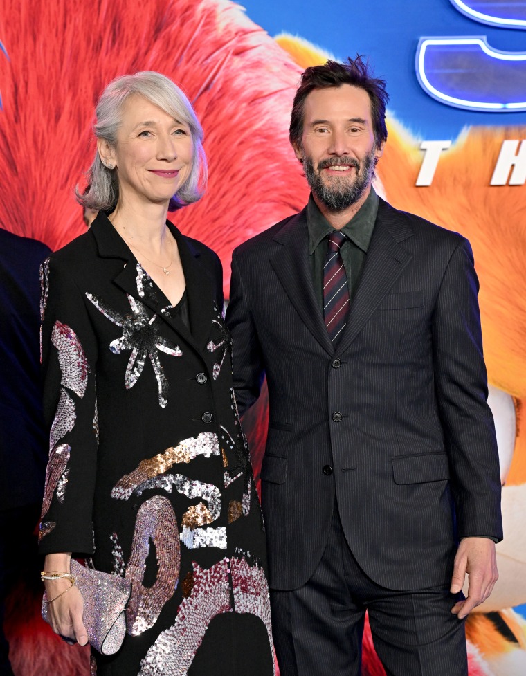 Alexandra Grant and Keanu Reeves attend the Los Angeles Premiere of Paramount's "Sonic the Hedgehog 3"