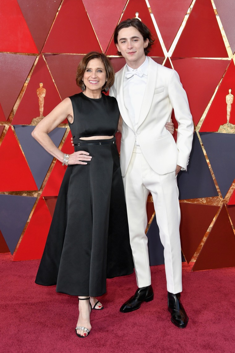 Nicole Flender and Timothée Chalamet.