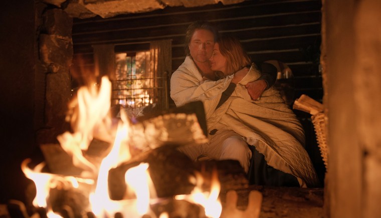 Martin Henderson as Jack Sheridan and Alexandra Breckenridge as Mel Monroe in "Virgin River."