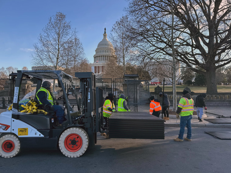 The scene outside the Capitol in Washington on Saturday.