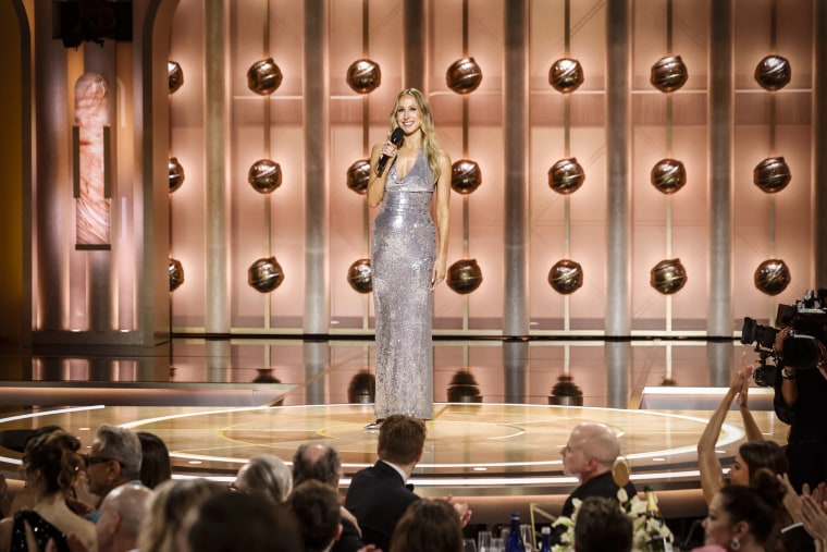 Host Nikki Glaser at the 82nd Annual Golden Globe Awards