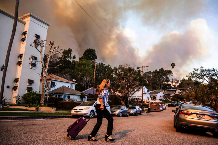 Powerful Winds Fuel Multiple Fires Across Los Angeles Area