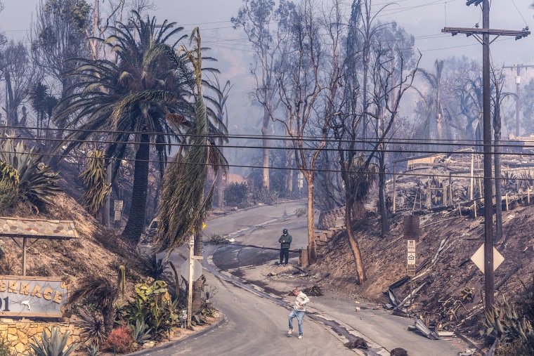 incendio en las palizadas y malibu