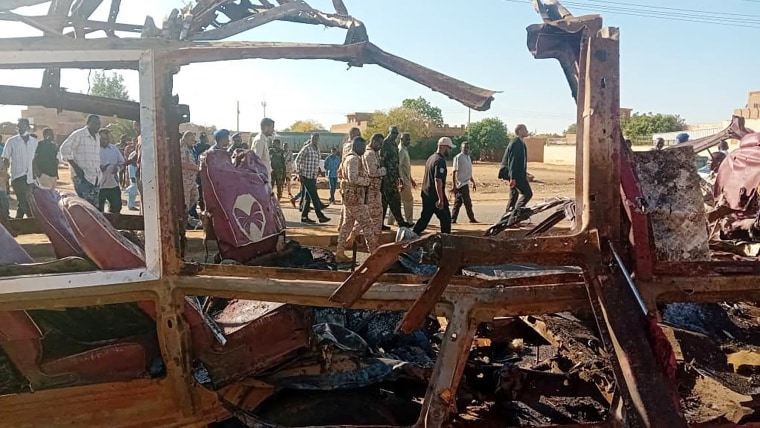 Aftermath of shelling by the Rapid Support Forces on Omdurman