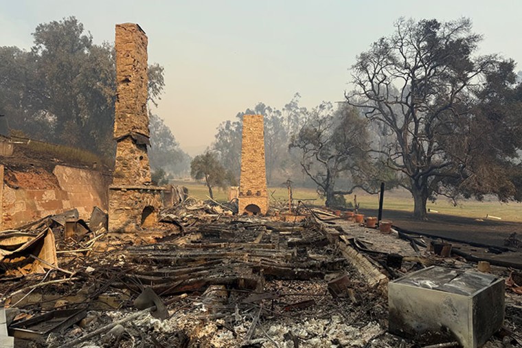 Will Rogers’ former ranch house was destroyed by the Palisades Fire.