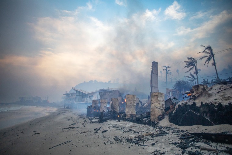 Powerful Winds Fuel Multiple Fires Across Los Angeles Area