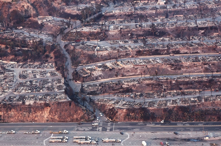 Powerful Winds Fuel Multiple Fires Across Los Angeles Area