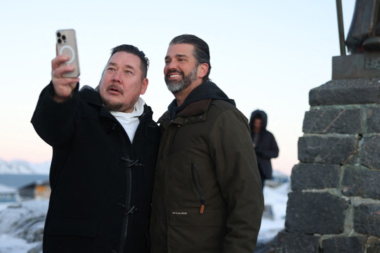 Donald Trump Jr made a private visit to Greenland, a Danish autonomous territory coveted by Trump Sr and which hopes to one day be independent but remains dependent on Copenhagen for now.