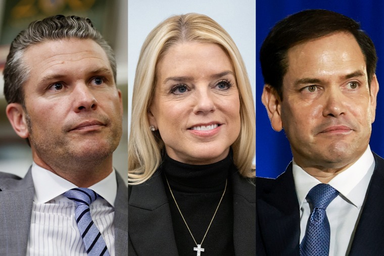 Pete Hegseth; Pam Bondi; Sen. Marco Rubio, R-Fla.