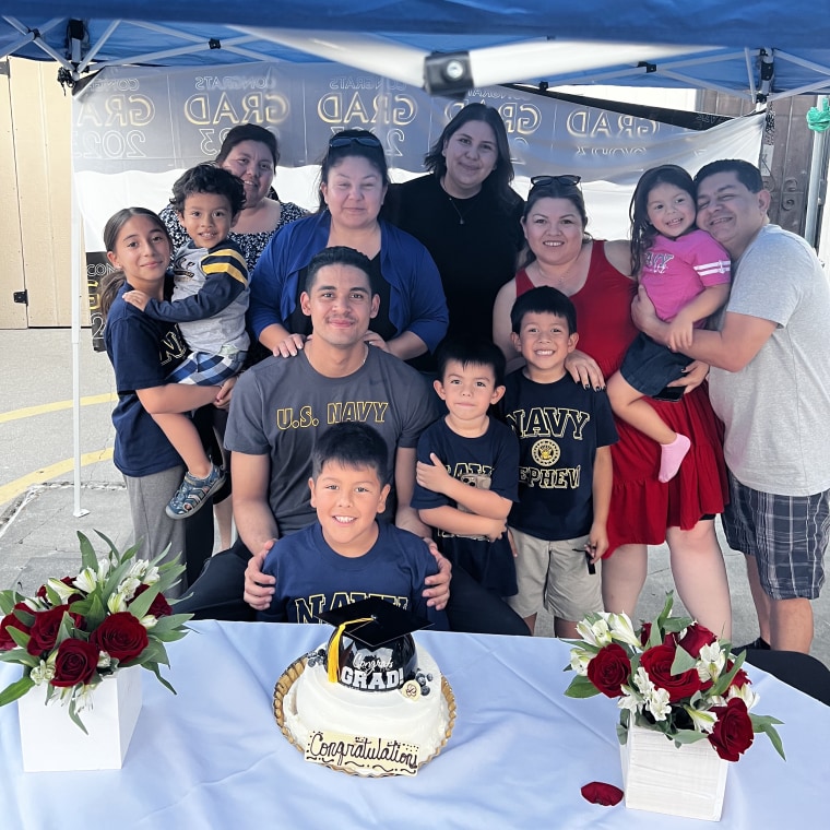 Members of the Carillo/Hernandez family at a family gathering. 