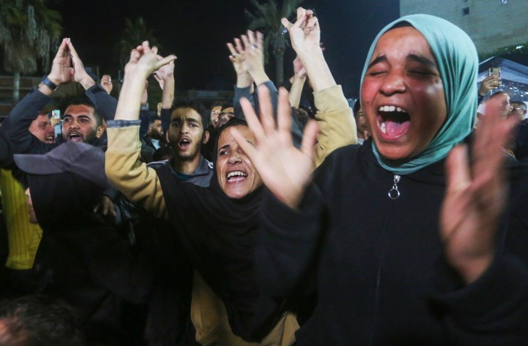 Palestinians celebrate as Trump announces deal reached for hostages in Gaza