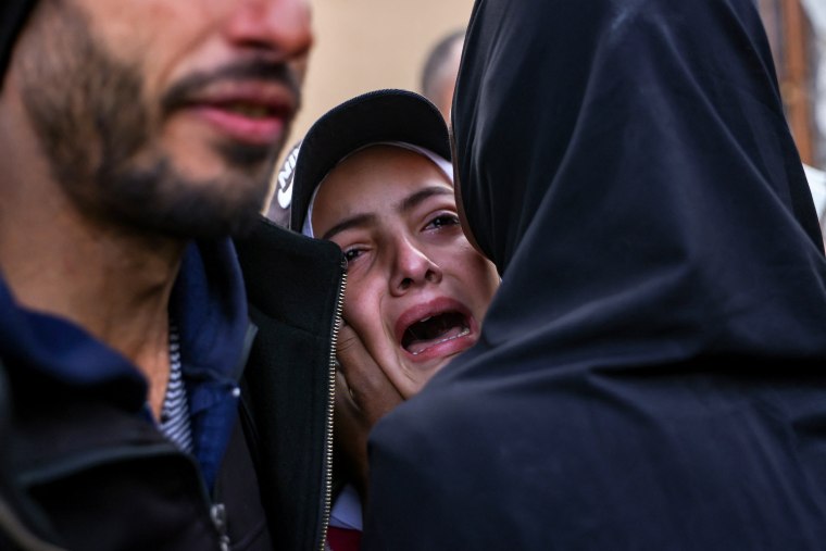 Woman mourns death of loved on in southern Gaza