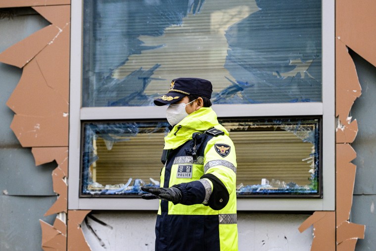 Supporters of South Korean President Yoon Suk Yeol stormed a Seoul court on January 19, after a judge extended the impeached leader's detention over his ill-fated attempt to impose martial law. 