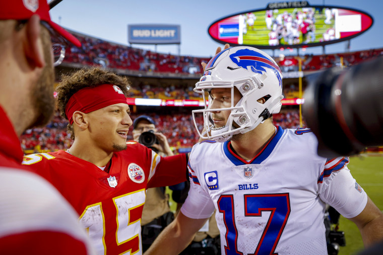 Patrick Mahomes and Josh Allen.