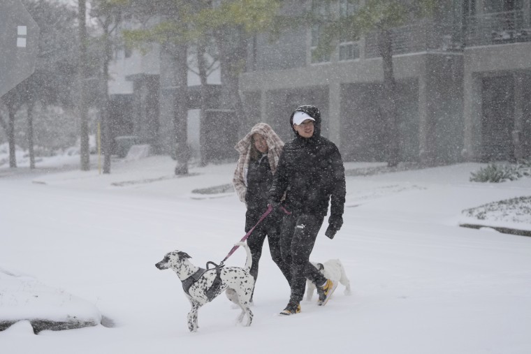 Winter storm in Houston