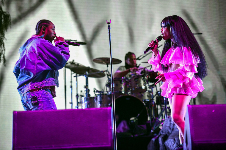 Kendrick Lamar and SZA.