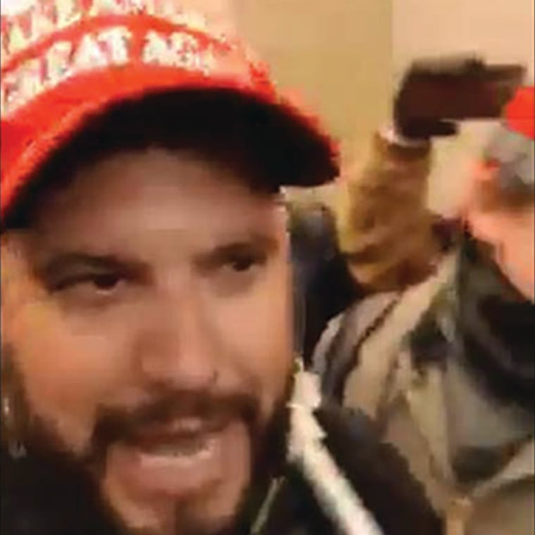 Gabriel Augustin Garcia at the Capitol on Jan. 6, 2021.