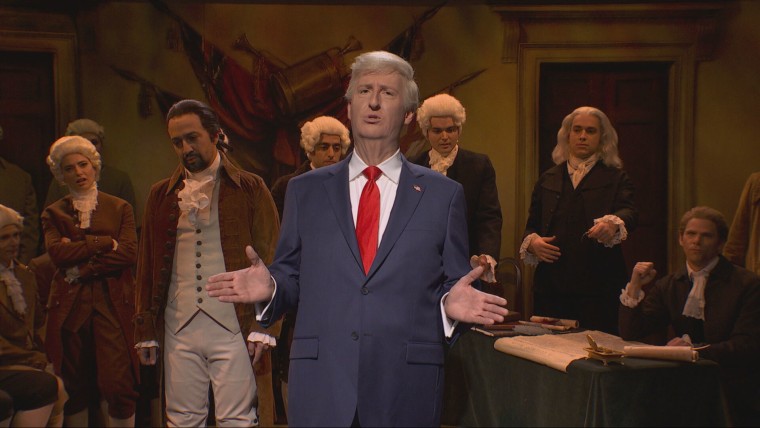 Image: James Austin Johnson as President Donald Trump in the cold open "SNL" It is January. 25, 2025.