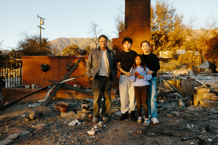 Jervey Tervalon, his wife, Jinghuan Liu Tervalon, and their children, Sam Smookler and Colette Liu Tervalon, 