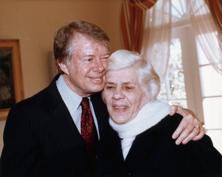 President Carter With his Mother Lilian