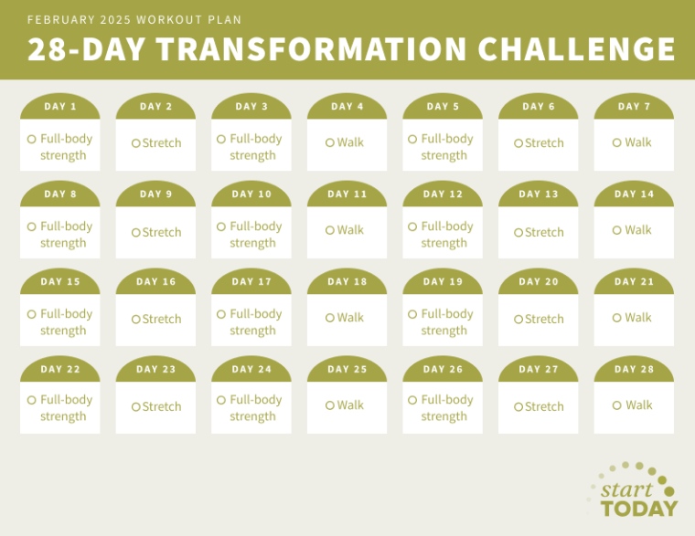 Start TODAY 28-Day Transformation Challenge 