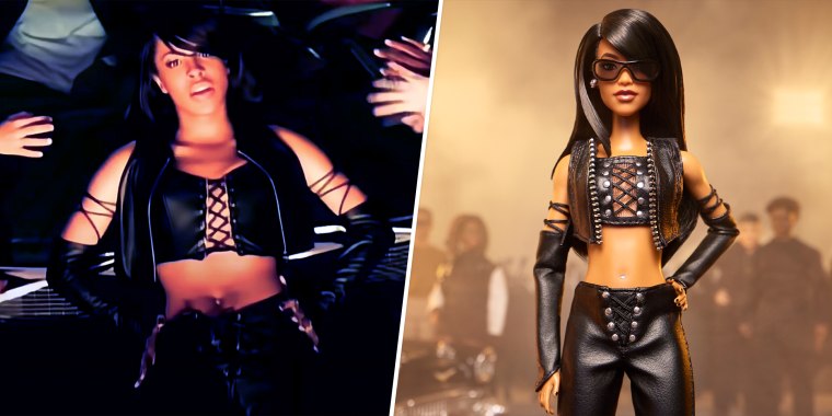 Aaliyah in de videoclip One in A Million, en de Aaliyah Barbie