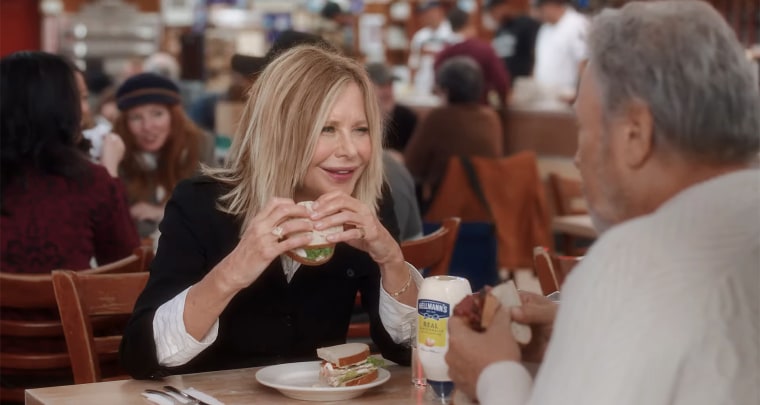 Meg Ryan and Billy Crystal in Hellman's Super Bowl ad.