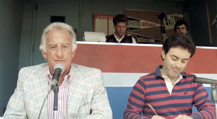 Bob Uecker in "Major League."