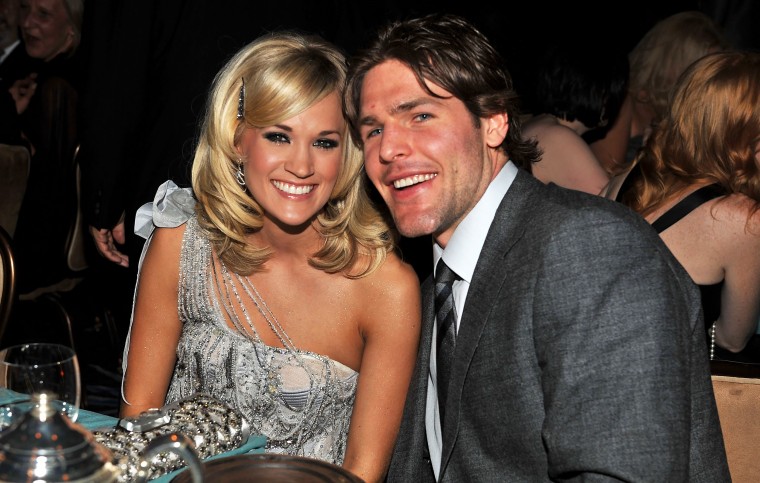 Carrie Underwood and Mike Fisher in 2010.