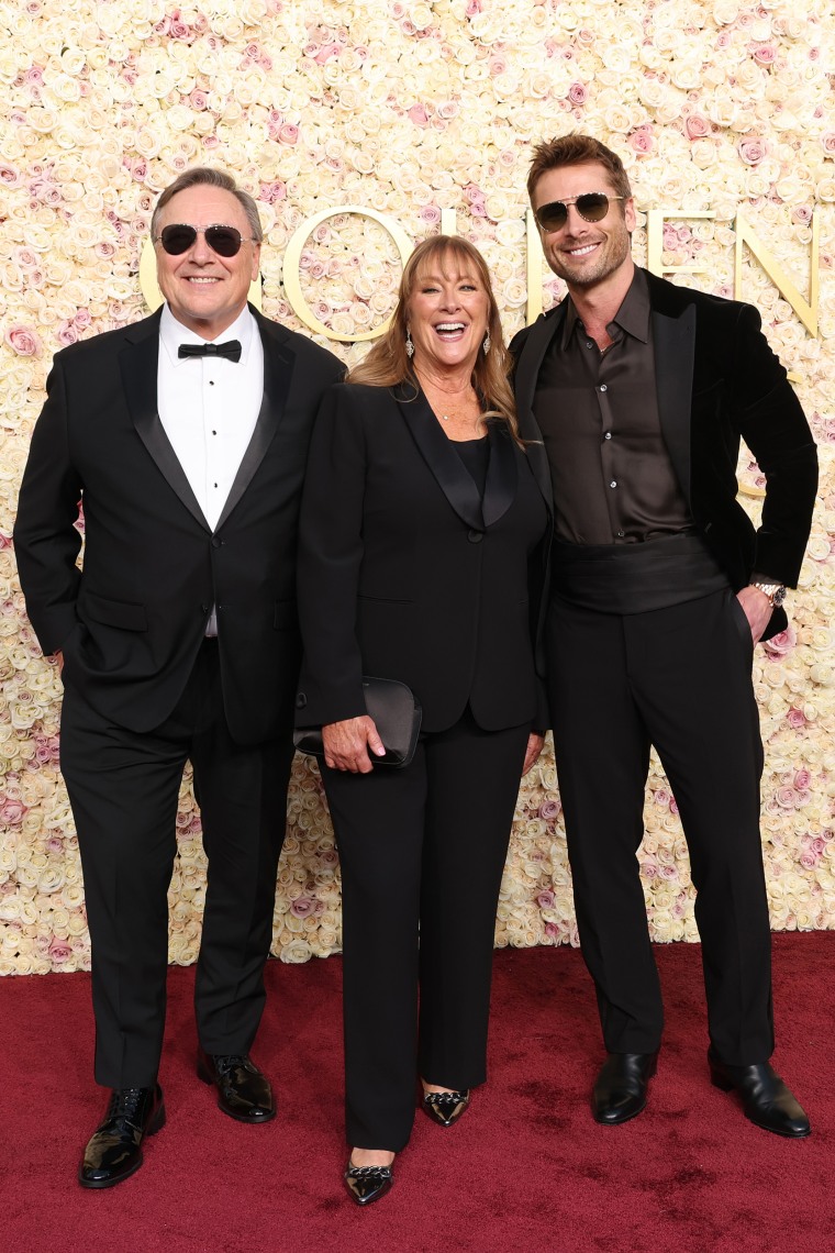 Glen Powell Sr., Cyndy Powell, and Glen Powell.