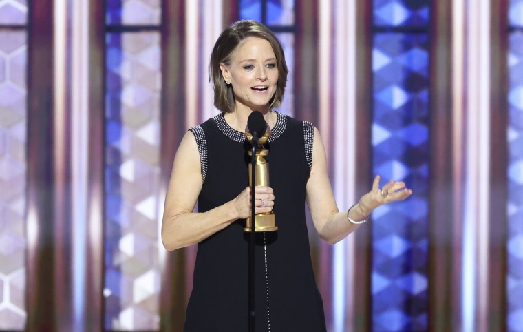 Jodie Foster wins the Award for Anthology Series or a Motion Picture Made for Television.