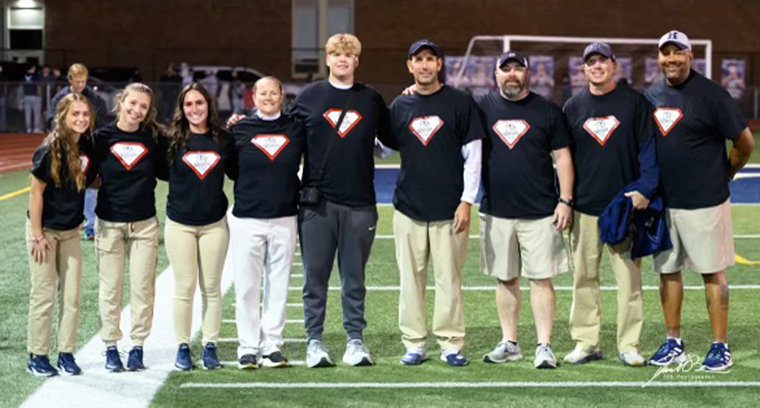 Spencer Davis joined the coaches and athletic trainers who played a role in saving his life.