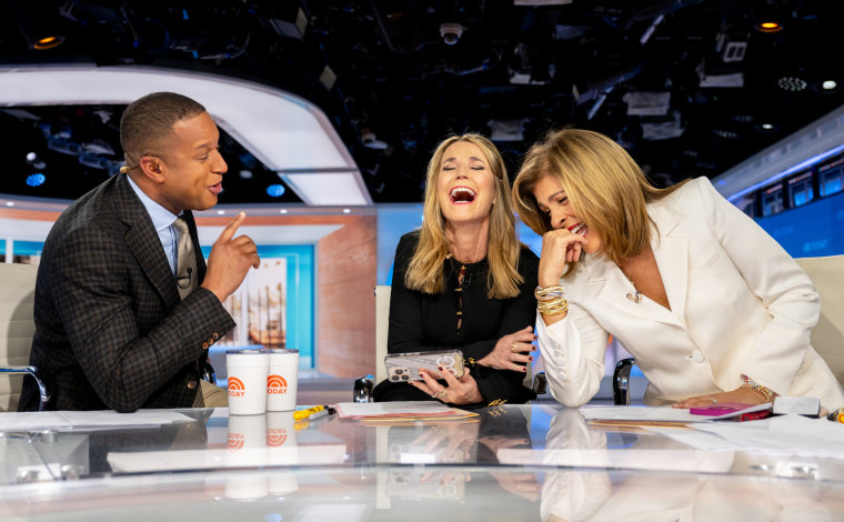 Craig, Savannah and Hoda laugh.