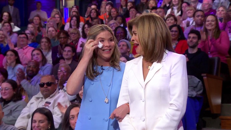 Hoda and Jenna crying.