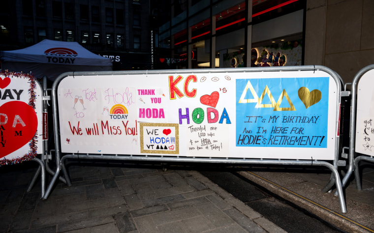 Hoda posters on the Plaza.