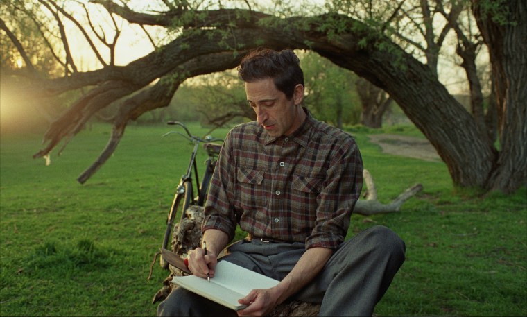 Adrien Brody portrays a visionary architect, László Toth, in "The Brutalist." 