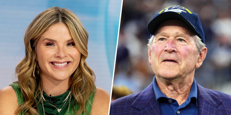 Jenna Bush Hager and George W. Bush