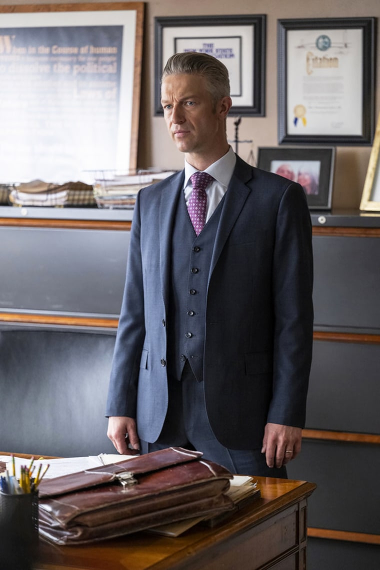 Peter Scanavino as A.D.A Dominick "Sonny" Carisi Jr. in season 26 of "Law & Order: Special Victims Unit."