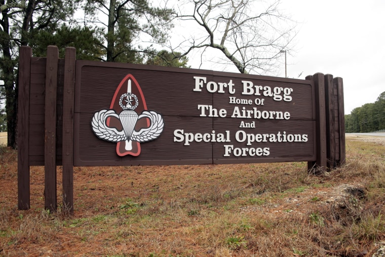 Image: The entrance to Fort Bragg, N.C.