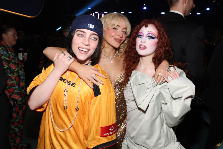 Billie Eilish, Sabrina Carpenter, and Chappell Roan are all nominated for Album of the Year.