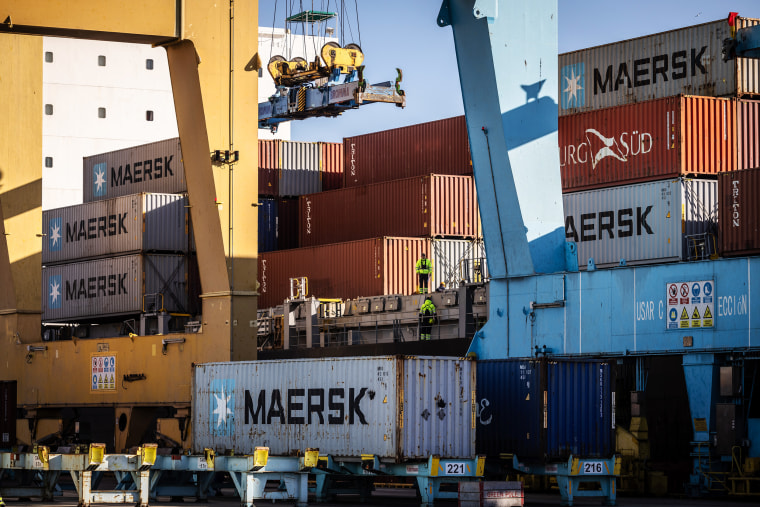 Container shipping operations in the port of Barcelona