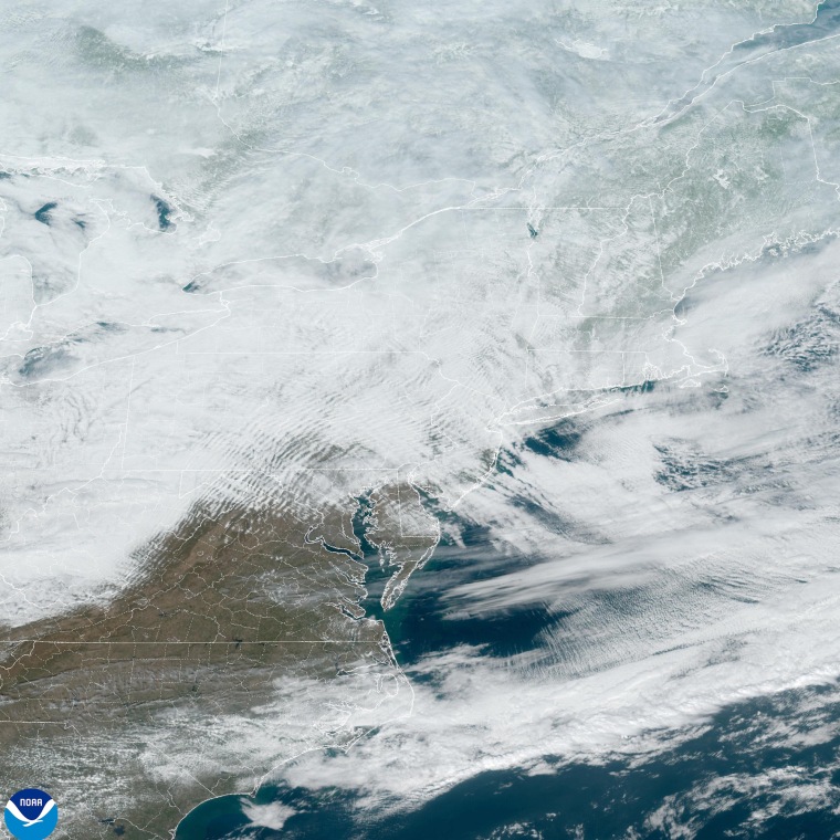 Satellite imagery of the Northeastern U.S.