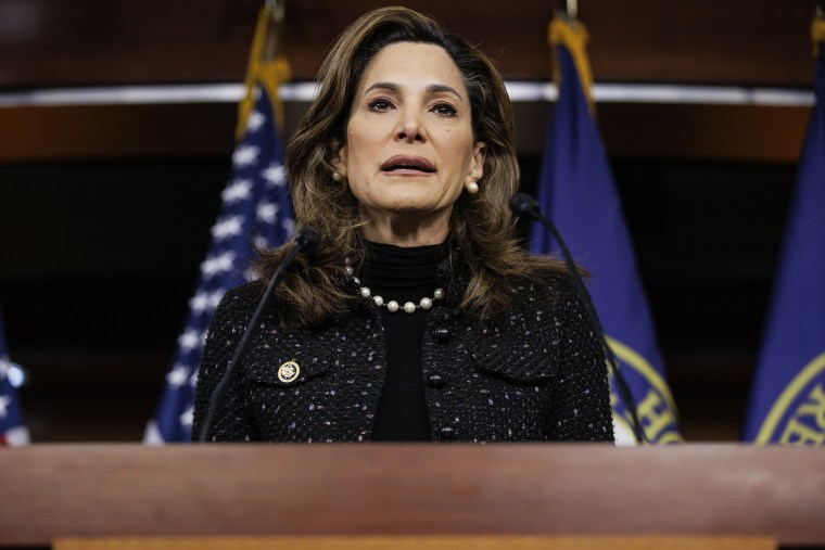 Rep. Maria Salazar, R-Fla., speaks at the Capitol in 2024.