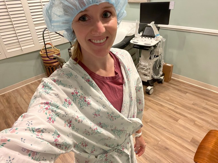 Krystena Murray during an IVF procedure.