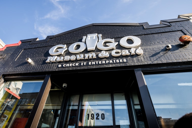 The exterior of the Go-Go Museum & Café